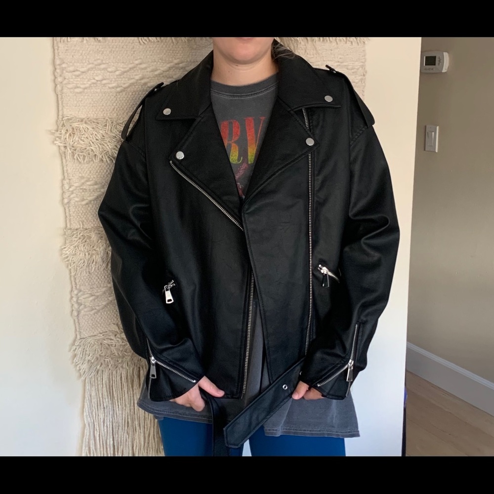 Misguided leather jacket